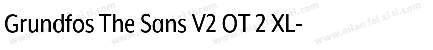 Grundfos The Sans V2 OT 2 XL字体转换